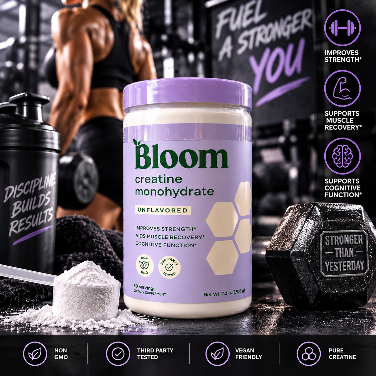 Bloom Creatine Monohydrate (Unflavored)